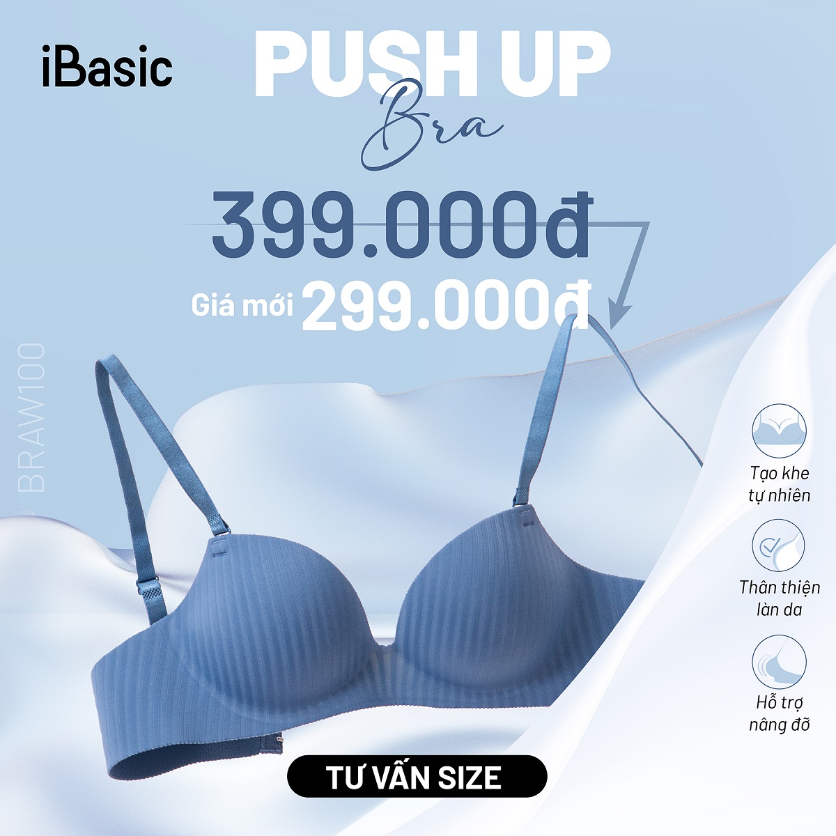 IBASIC Push Up Bra at a new lower price AEONMALL Bình Dương Canary