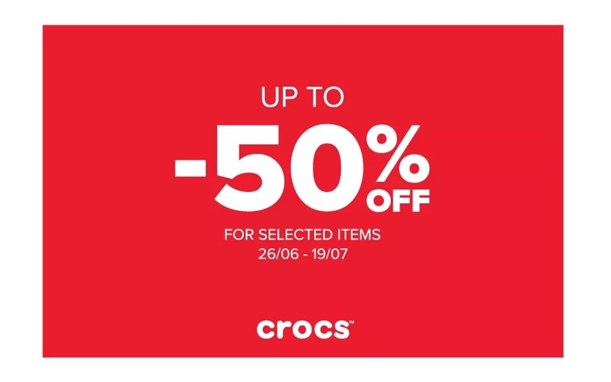 crocs end of season sale