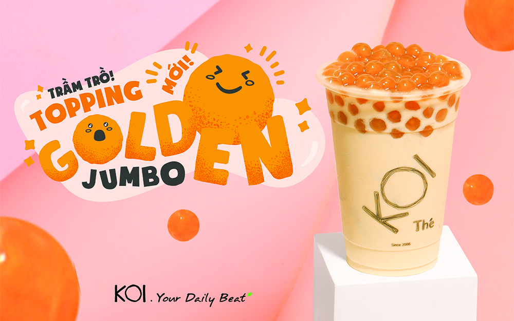 Koi Thé - Trầm Trồ Topping Mới Golden Jumbo - Aeonmall Bình Dương Canary