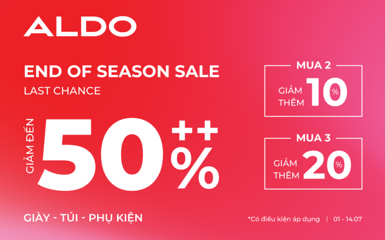 ALDO | DEAL CHỒNG DEAL SALE UP TO 50%++